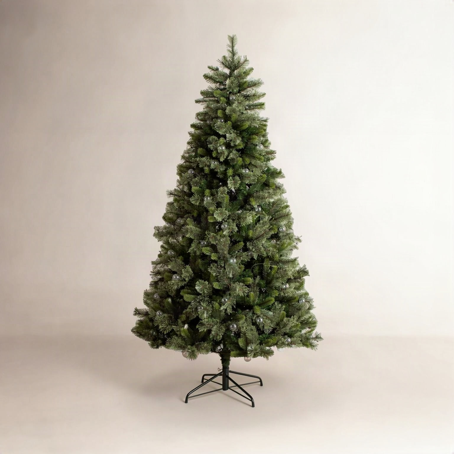 White 7.5' Pre-Lit Pine Christmas Tree