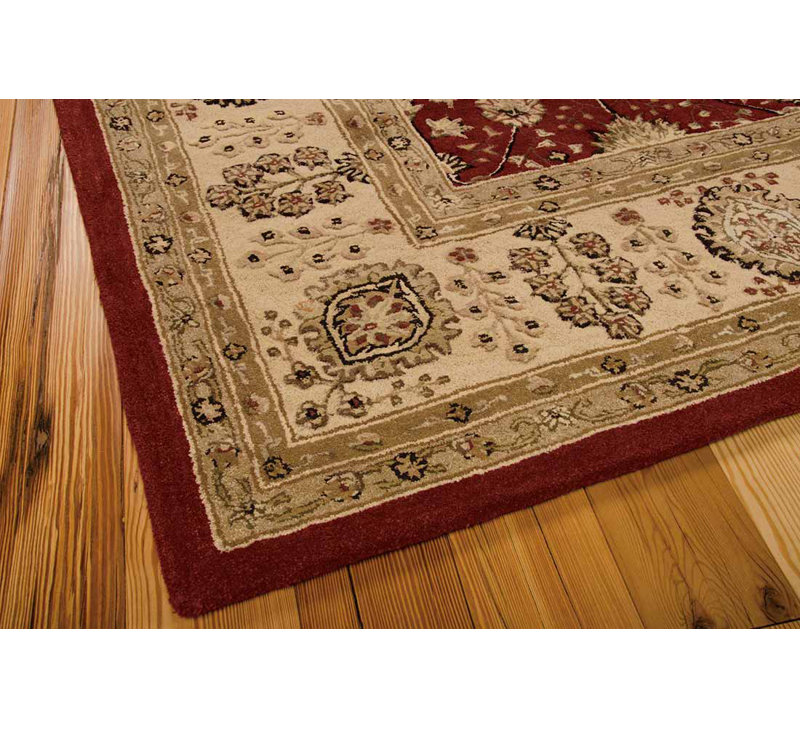 Tapis oriental en laine / soie touffeté à la main Garrity 3000, Rectangle 2 pi 6 po x 4 pi