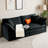 L-Shaped Chenille Sectional Sofa with Ottoman - 2-Seater Loveseat for Small Spaces, Breathable Fabric & Easy Assembly-1241176099
