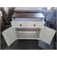 Armoire de rangement Farmhouse avec tiroir et tablette réglable, armoire de cuisine blanche avec comptoir en noyer, console de bar à café moderne pour une utilisation polyvalente-1613953336