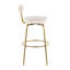 Tabourets de bar pivotants dorés 30 po Kayson