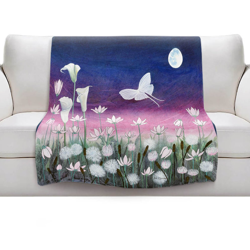 Couverture sherpa douce luna, l 68 po x L 80 po