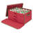 Whitmor Storage Box with Removable Trays - Red w/Green Trim
