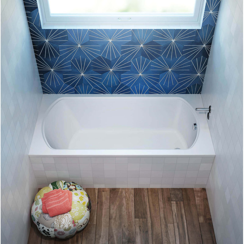 Meridian 72'' L Soaking Bathtub, Left