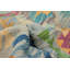 Tapis bleu clair en laine nouvel âge 4 pi 9 po x 6 pi 6 po Krisslyn