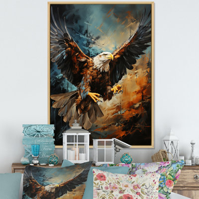 Avictor " Brown Teal Native American Eagle Spirit "