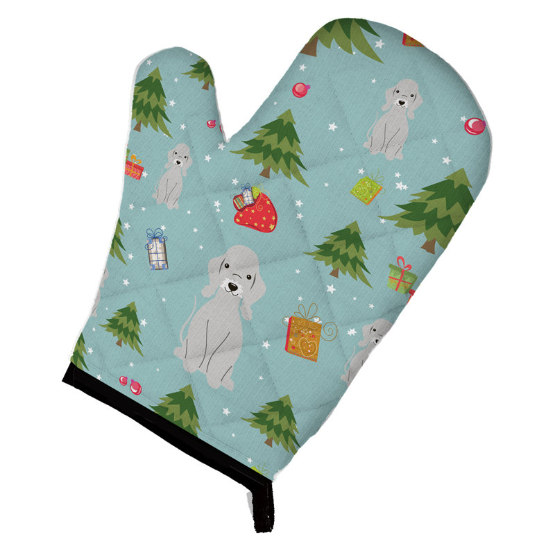 Gant de cuisine Silloth Bedlington Terrier, Bleu