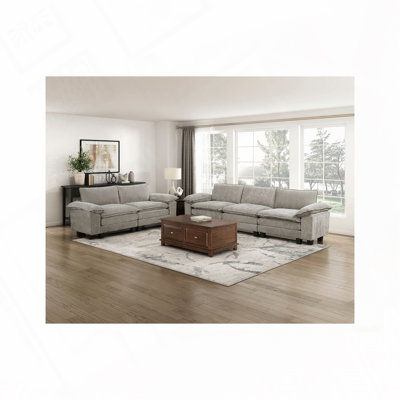 Causeuse en tissu d'ameublement en chenille