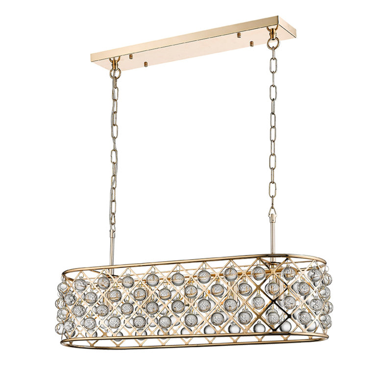 Katharine 5 - Light Metal Chandelier Pendant, Gold