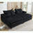 Corduroy Double Lounge Chaise with 4 pillows-1818646123