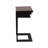 Hadarah 3 Piece Nesting Side Table Chestnut Brown With Black Metal Base, Sofa Table, End Table