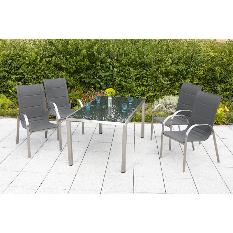 Maxime 4 - Person Patio Dining Set with Rectangular Table