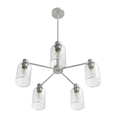 Lustre cylindrique unique à 5 lumières Lochemeade