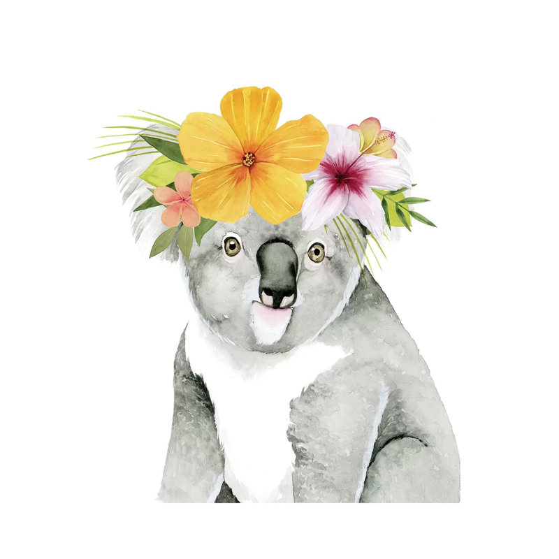 Tropical Halo VII by Grace Popp - Wrapped Canvas Painting, 93.98 cm H x 93.98 cm W x 1.91 cm D