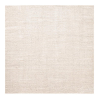 Mclellan Solid Color Machine Made Power Loom Area Rug in Ivory