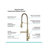 AvaMalis Pull Down Kitchen Faucet