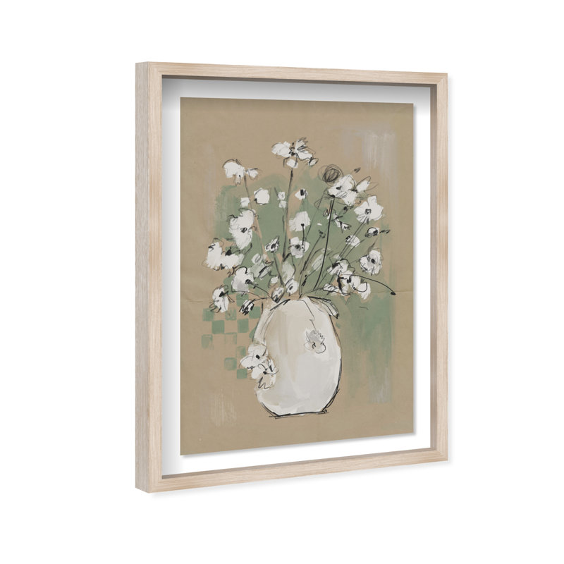 Spring Energy Print by Oliver Gal, 46.5" H x 31.5" W, Natural Oak Shadowbox