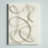 White Metal Abstract Overlapping Lines Home Wall Decor with White Backing,-155559407