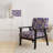 Purple Lavender Persian Paisleys - Upholstered Boho Arm Chair, Purple Accent Chair-641247041