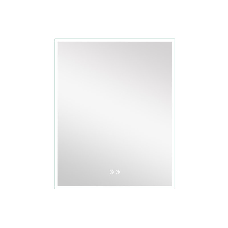 Azamat 30"H Recessed or Surface Mount Frameless LED Medicine Cabinet With  Adjustable Shelves, Right, 30" H x 24" W x 4.63" D