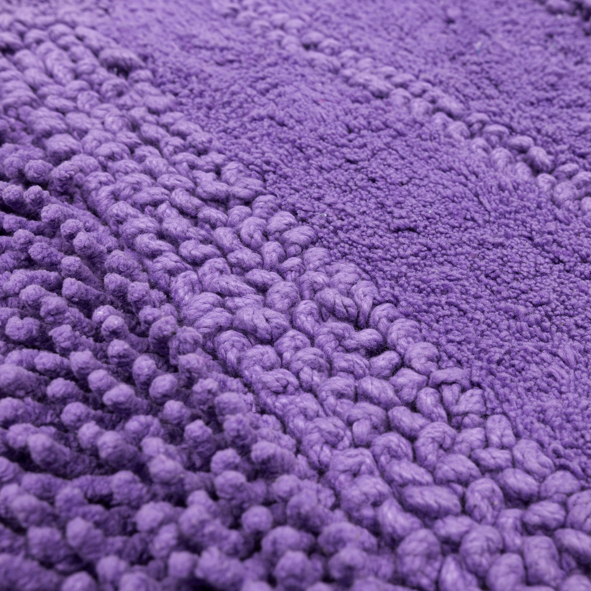 Laverne Solid Cotton Bath Rug, Fiesta Orchid, 24" W x 60" L