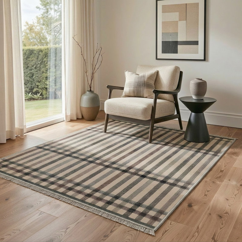 Tapis à carreaux Abdellah, Rectangle 9 pi x 12 pi
