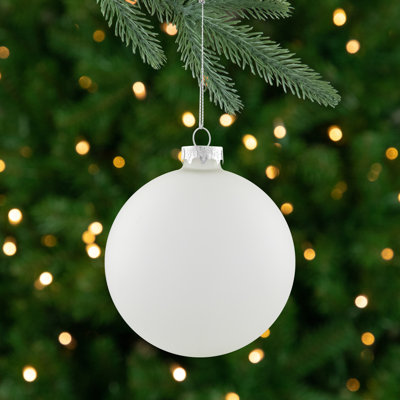 2-Finish Glass Christmas Ball Ornament