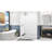 DreamLine DreamStone 42 in. D x 62 in. W x 84 in. H Shower Wall Kit in White Traditional Subway