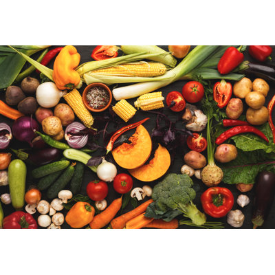 Fresh Organic Vegetables - Wrapped Canvas Print