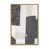 Cadre ouvert en angle, or poli