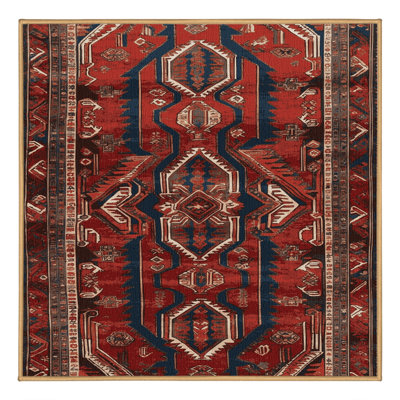 Tapis brun lavable à la machine