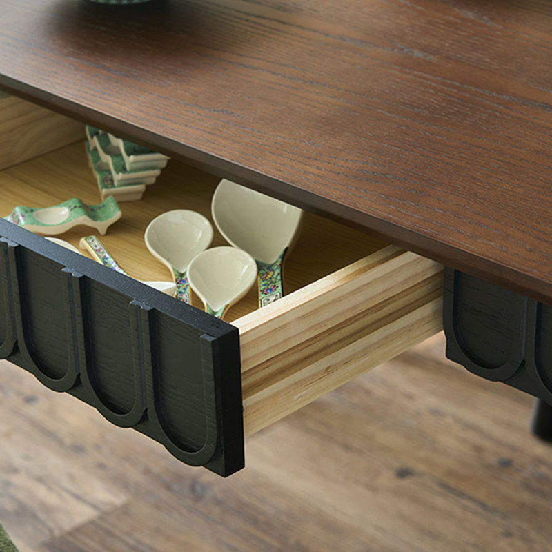 Ensemble de table de salle à manger rétro Vintage, H 29,53 po x L 62,99 po x l 31,5 po