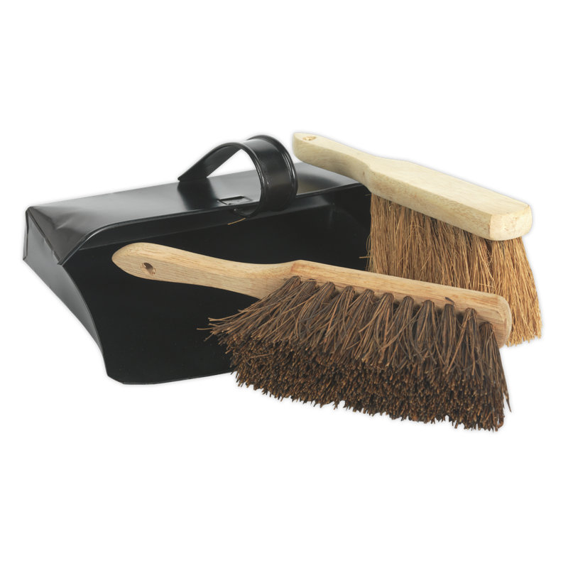 Melaina Metal Dustpan and Brushes