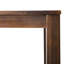 Table de patio en bois 69 po - brun foncé, eau, choix de service de buffet, option de repas extérieur spacieux et attrayant, enchanteur