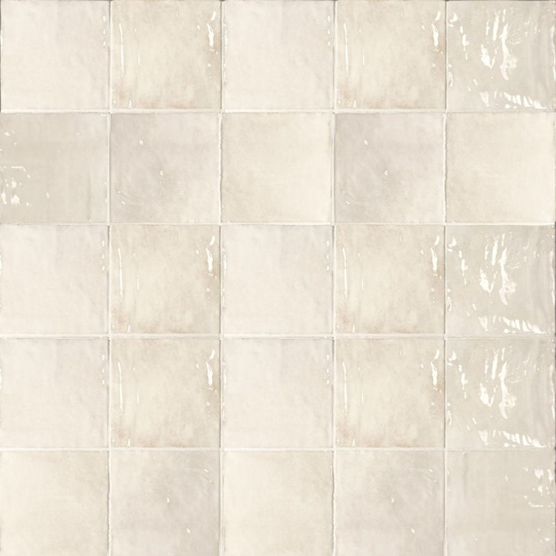 Carreau de céramique 5 x 5 Artisanal, Beige