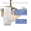 Ventilateur de plafond en cristal 42 po avec lumières DEL Meindert