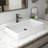 Sinber 24" x 14" x 4.3" White Rectangular Ceramic Countertop Bathroom Vanity Vessel Sink