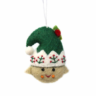 Ornement figurine suspendue de noël elf