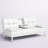 Maggie Twin 66'' Faux Leather Convertible Sofa-1687317403