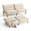 Futon convertible en velours côtelé 71 po Tor Lawrence-130622584