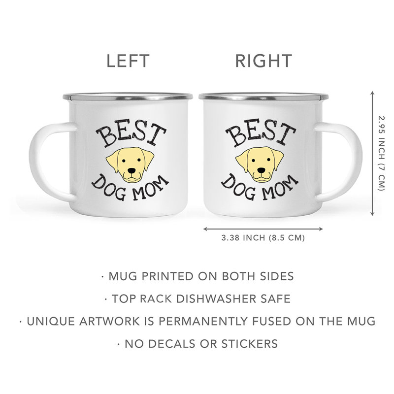 Tasse de camping Best Dog Mom, Labrador Retriever
