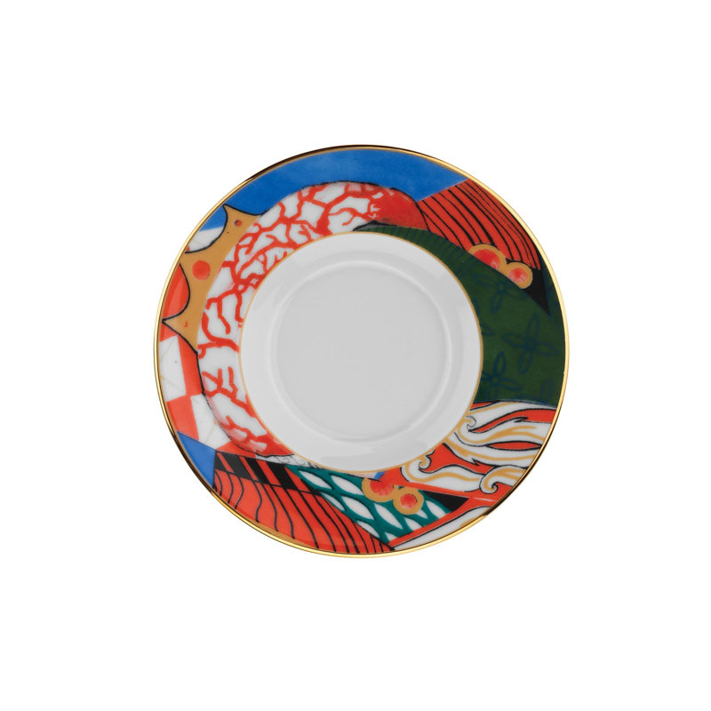 Porcelain Espresso Cup and Saucer
