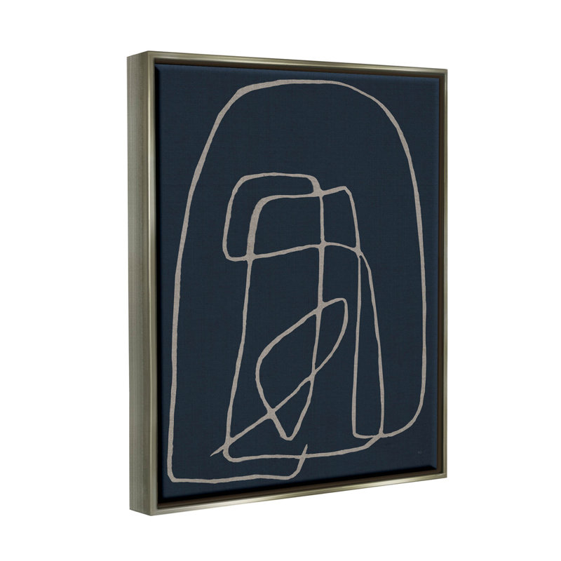 Art moderne de giclée par Susan Jill, Cadre flottant gris lustré, H 31 po x l 25 po x P 1,7 po