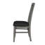 ENSEMBLE DE CHAISES À LINGE NOIR-GRIS 2PK À LATTES Avec revêtement en polyester confortable et dossier à lattes élégant
