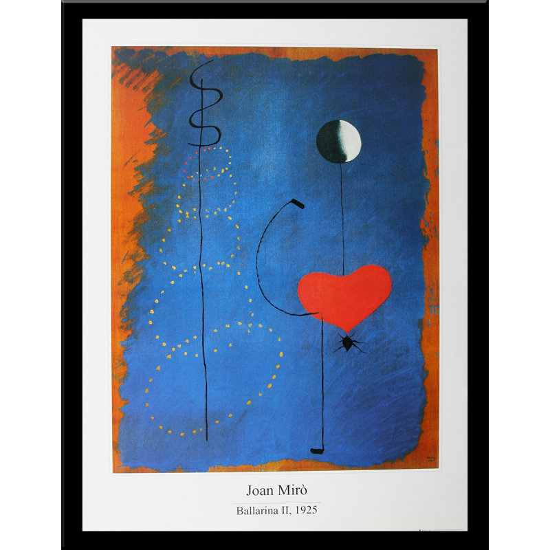 Reproduction d'art encadrée, «Museum Ballerina II» par Joan Miro