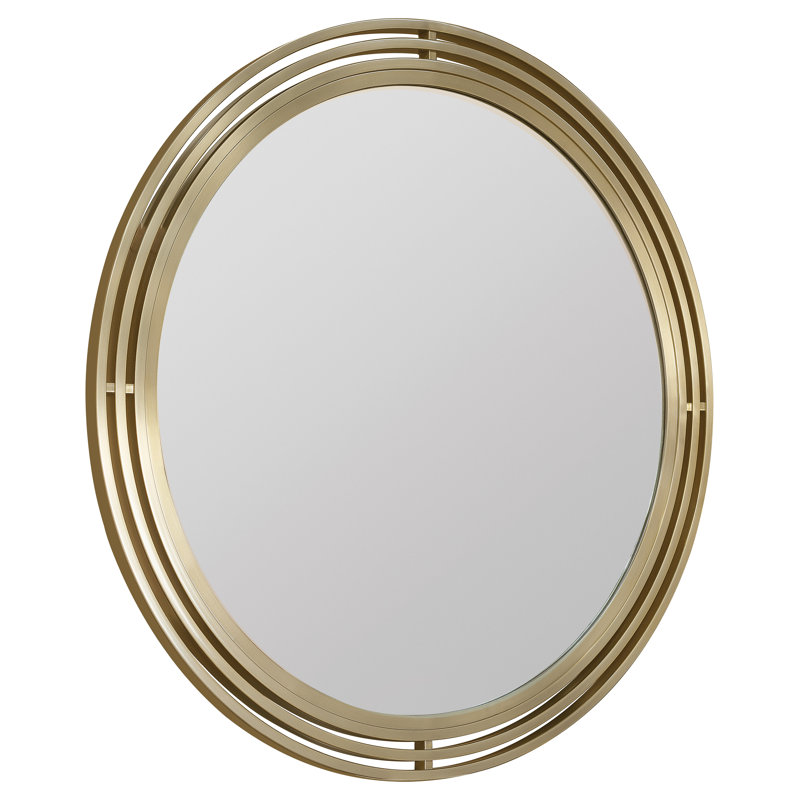 Miroir rond en acier inoxydable Banyon Bay