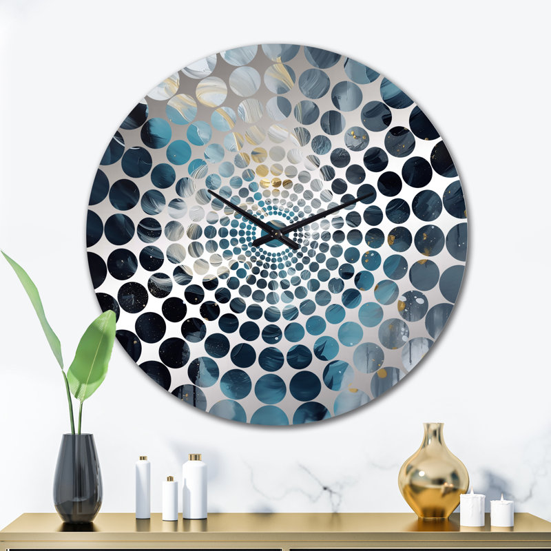 Rouba - Horloge murale peinture abstraite, Grand