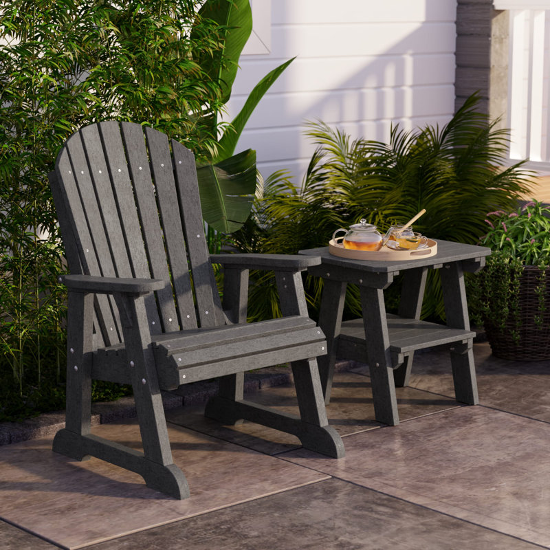 Heritage Two-Tier End Table, Dark Gray