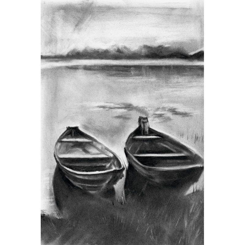 Bateau Noir II by Jennifer Paxton Parker - Painting, 122cm H x 81cm W, Wrapped Canvas