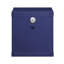 Table de chevet moderne en métal industriel - bleu avec tablette ouverte pour l'intérieur de la chambre à coucher en option